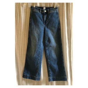 Gap High Rise Wide Leg Crop Jeans